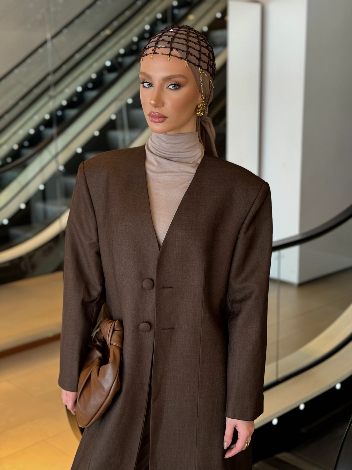 The Monday coat in Chocolate