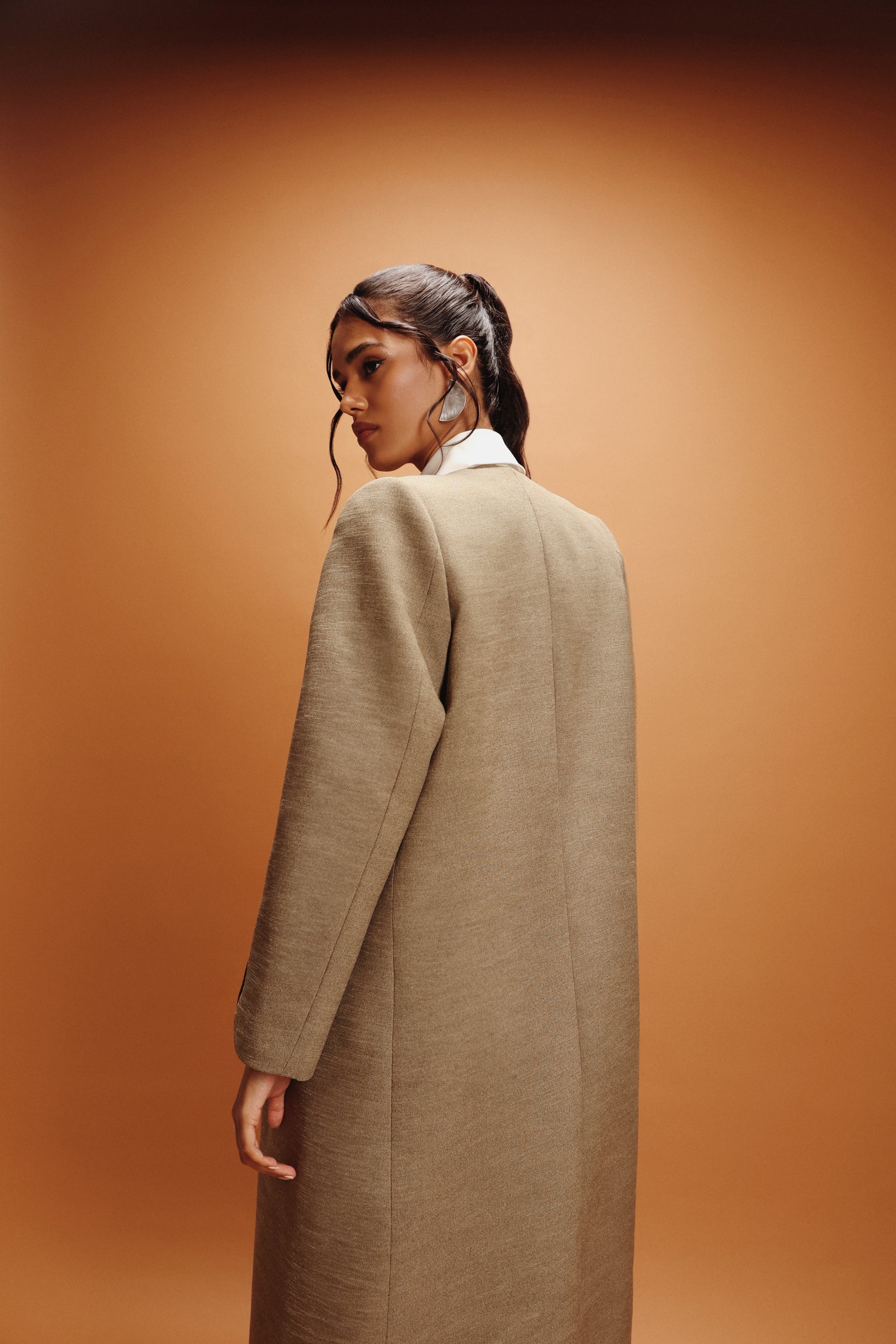 The Nomad Coat in Bronze Green